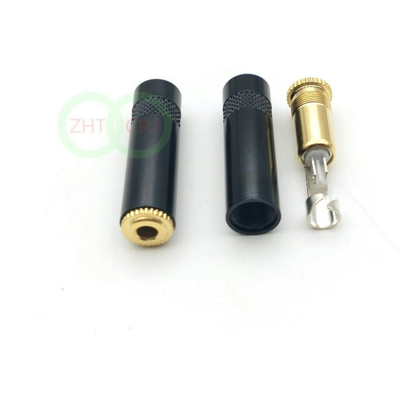 FOR 100PCS copper 3.5mm Stereo Audio socket Audio Gold-Plated headphone Cable