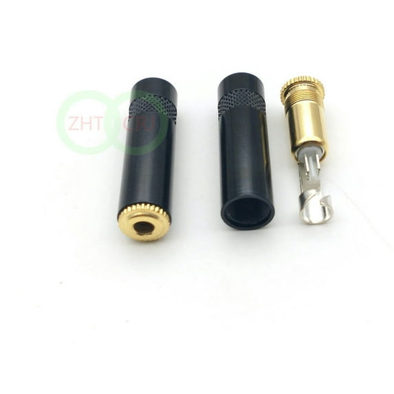 FOR 100PCS copper 3.5mm Stereo Audio socket Audio Gold-Plated headphone Cable