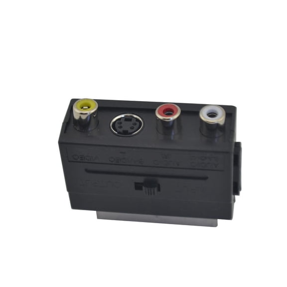 FOR 100pcs Scart to Composite 3RCA S-Video AV TV Audio Adapter or Video DVD Recorder TV Television Projector for for w-i-i