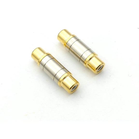 FOR 100pcs brass RCA Coupler Female to Female Audio Video Connector