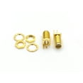 thumbnail image 1 of FOR 100pcs copper SMA female nut bulkhead solder RF Connector Nut Solder PCB Clip Edge Mount 1.6mm, 1 of 1