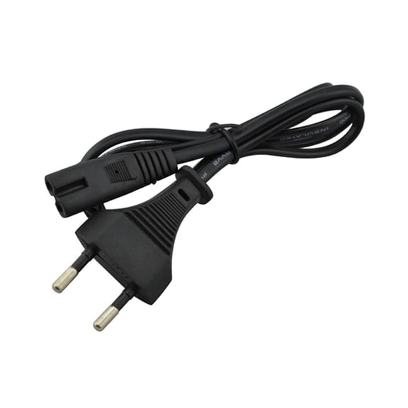 FOR 100pcs wholesale For PS2 For PS3 slim EU plug 2-Prong Port AC power cable cord Console Power Supply for Playstaion 4 for