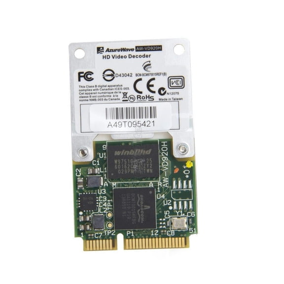 FOR 1080p card for Bcm970015 Crystal HD Video Decoder Mini PCIe 1080p Aw-vd920h Card