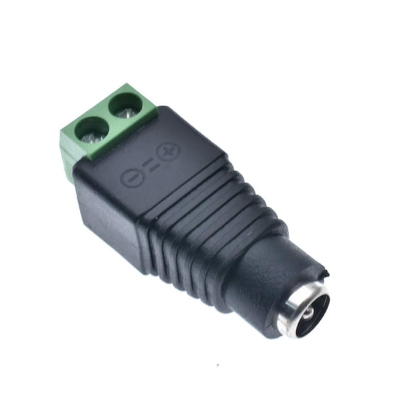FOR 10PCS dc 5.5*2.5MM power jack connector 5.5X2.5MM FEMALE solderless terminal Screw Fastening Type 5.5*2.1MM 5.5*2.1