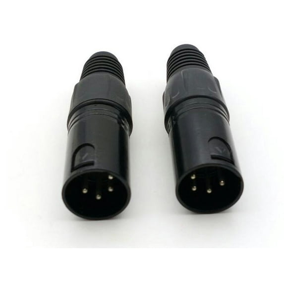FOR 10PCS lot 4-Pin XLR Male Connectors