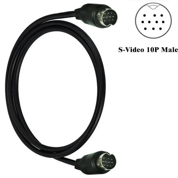 FOR 10Pin Male To 10 Pin Male (m/m) Audio Input Cable Compatible With Tv Tv Projector, Audio And Video