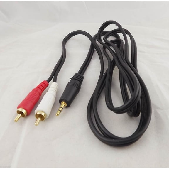 FOR 10pcs 1.8M/6FT Gold 3.5mm Male Stereo To 2 RCA Male Audio Video AV Adapter Cable