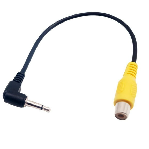 FOR 10pcs 3.5mm 1 Male Plug Right Angle Mono To RCA Phone Female A/V Adapter Cable 20cm