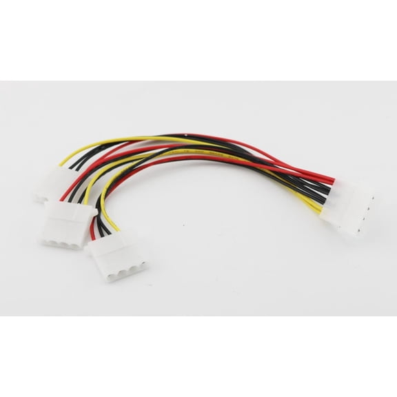 FOR 10pcs 4 Pin Molex Male to 3 Port Molex IDE Female Power Supply 4 Pin IDE Splitter Adapter Extension Cable 20cm