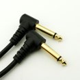 thumbnail image 1 of FOR 10pcs 6.35mm 1/4 Male Mono Right Angle to TS Male Right Angle Audio Cable 5FT, 1 of 1