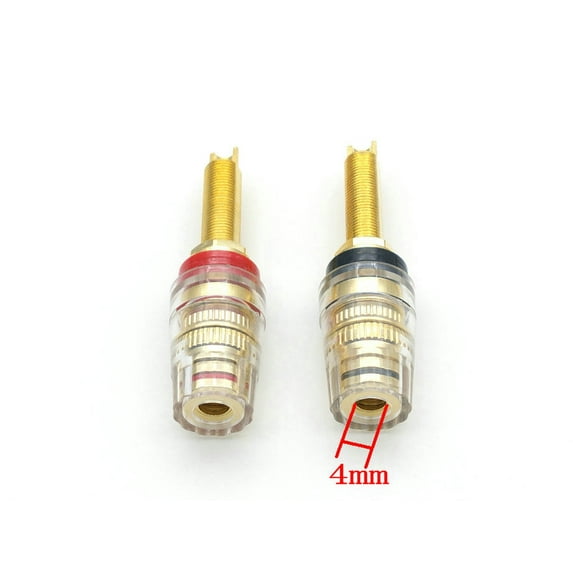FOR 10pcs GOLD PLATED copper Post FOR Amplifier Speaker 4mm Banana plug