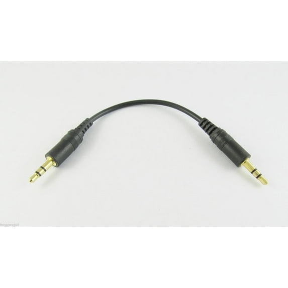 FOR 10pcs Gold Plated 3.5mm 1 Aux Male To Male Audio Stereo Headphone Cable 15cm