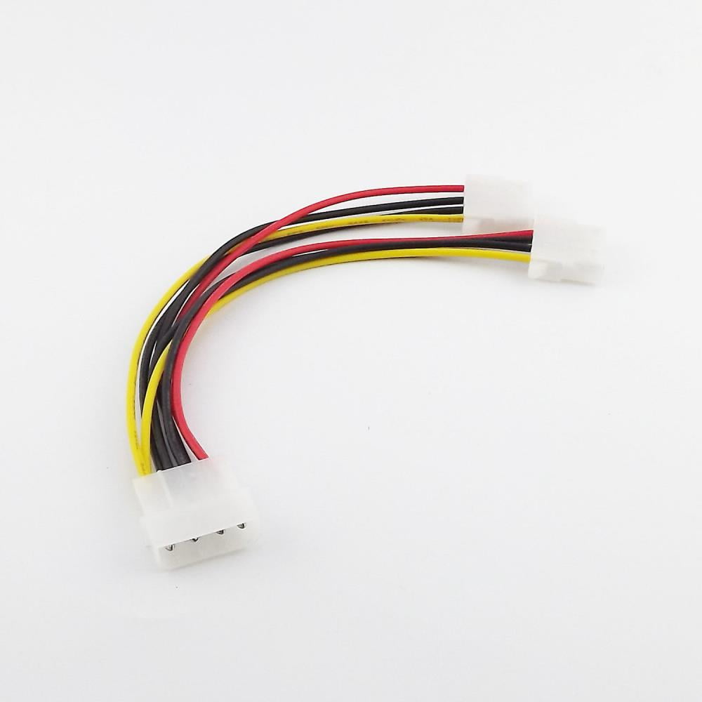 FOR 10pcs IDE 4 PIN Molex Male Power to 2x Molex Female Y Splitter ...