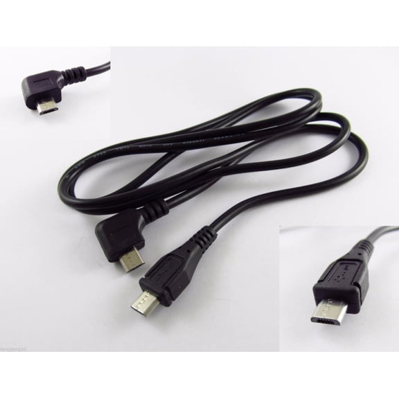 FOR 10pcs Micro 5 Pin USB Male Right Angle To Micro USB Extension Connector Cable Cord 1m