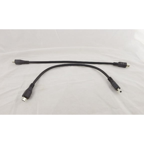 FOR 10pcs Micro USB 5 Pin B Male To Mini 5 Pin Male Data Adapter Converter Cable Cord 25cm
