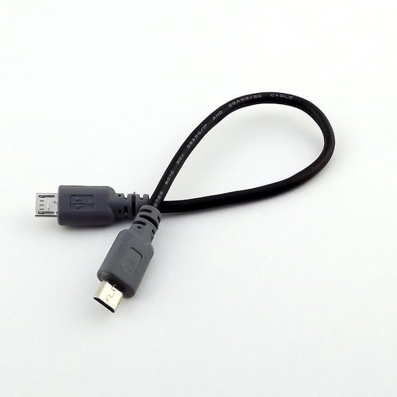 FOR 10pcs Micro USB Type B Male To Micro B Male 5 Pin Converter Adapter Lead Data Cable 20cm