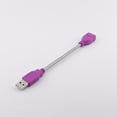 thumbnail image 1 of FOR 10pcs Purple USB 2.0 A Male Plug To A Female Jack Extension Flexible Metal Stand Cable 15cm, 1 of 1