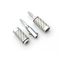 thumbnail image 1 of FOR 10pcs copper Rhodium Plated Audio Speaker Cable Wire 4mm Banana Plug connector, 1 of 1