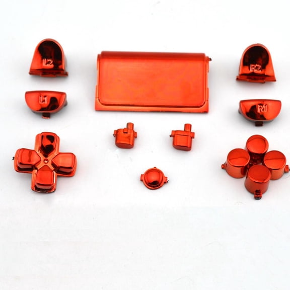 FOR 10sets Glossy For Wireless Controller Joysticks Dpad R1/L1/R2/L2 Butto full buttoFor Dualshock 4