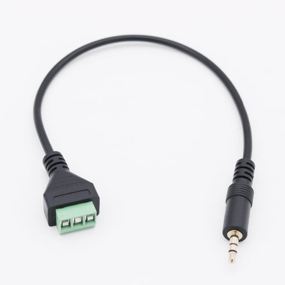 FOR 10x 3.5mm 1 Stereo Male Plug 3 Pole To 3Pin AV Screw Video Shield Balun Terminal Connector Solderless Block Adapter Cable