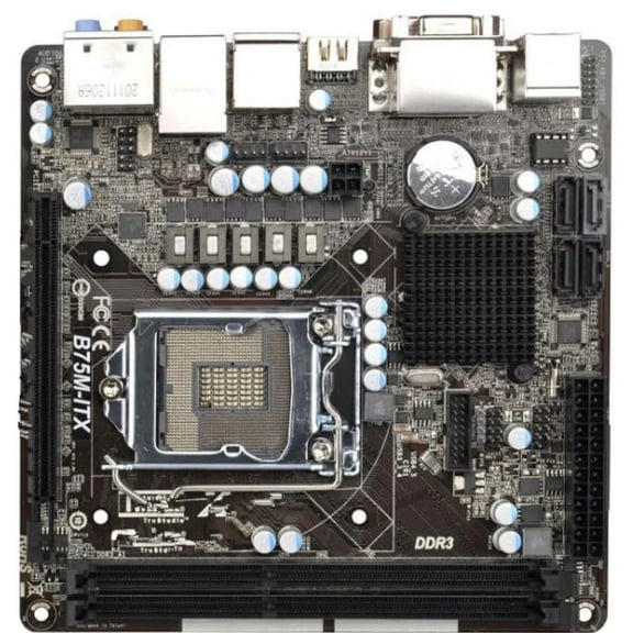 FOR 1155 Pins, Technology B75M-ITX Main Board B75 VGA 17x17cm DDR3