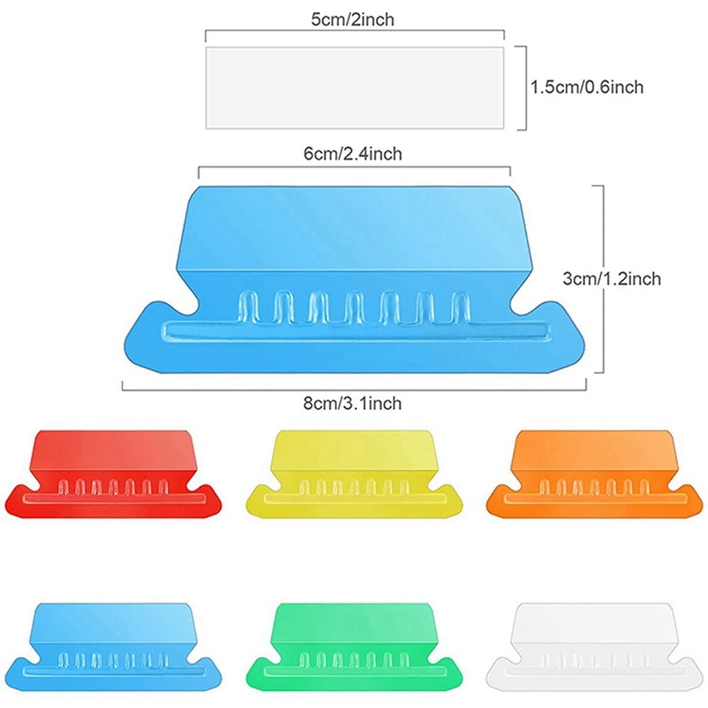 FOR 120 Sets Multicolor Hanging File Folder Tabs With Blank Inserts 2 ...