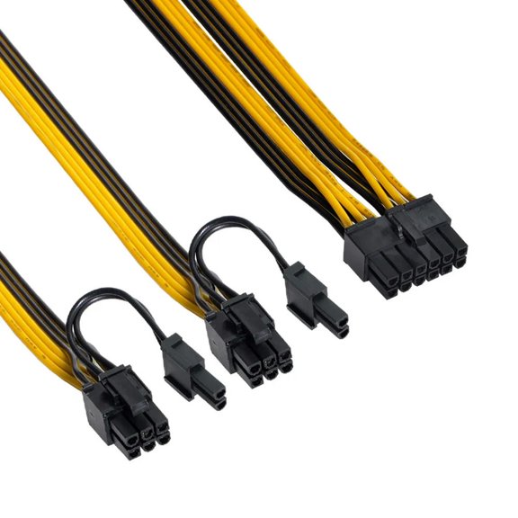 FOR 12Pin to ATX Dual 8Pin 6Pin Female Extension Splitter GPU Power Cable for 3080