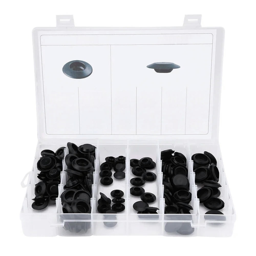 FOR 141pcs 6 Sizes Assorted Car Flush Mount Hole Plugs Body Sheet Metal ...