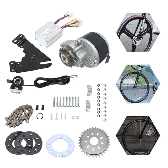FOR 16''-28'' Bikes Electric Bike Conversion Kit 350W 36V Electric Bike Thumb Throttle Kit