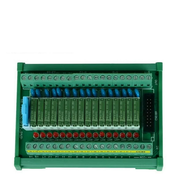 FOR 16 Channels Relay Module C45 DIN Rail Mount APAN3105 APAN3112 APAN3124 1NC 5A 5V 12V 24V DC PNP NPN PLC Control Amplifier Boad