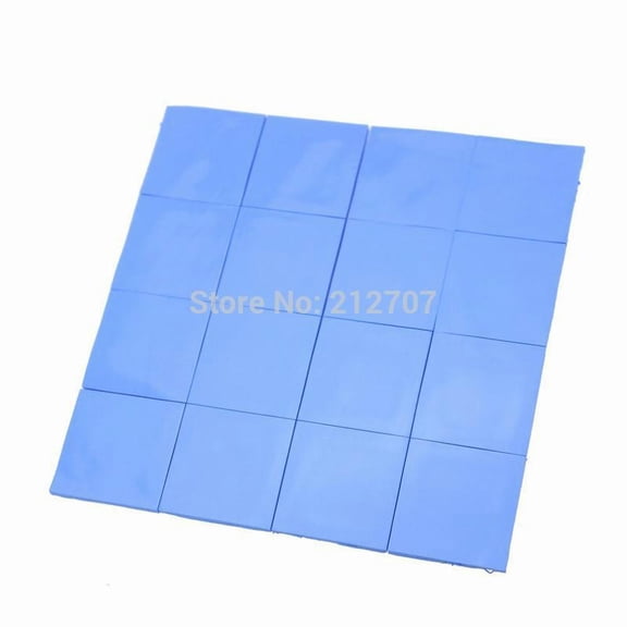 FOR 16PCS 25 x 25 x 1mm Blue Thermal Pad Conductive Chipset Silicone Paste