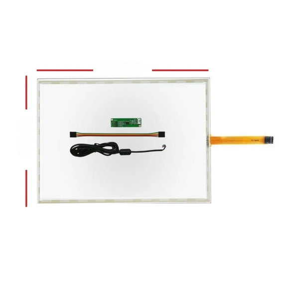 FOR 17inch Computer Monitor Digitizer Glass Touchpad 355*288mm 2.3mm 5 Wire Resistive Touch Screen Panel With USB Controller Kit