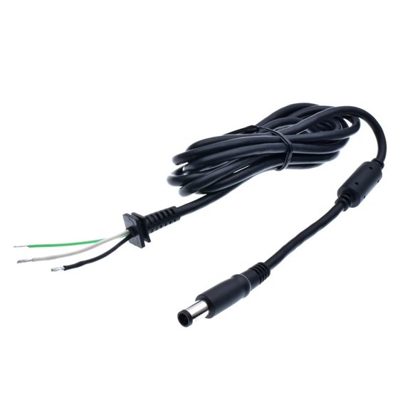 FOR 18AWG Copper DC Tip Connector Cord Cable for Laptop black Pin 7.4 x 5.0 with led light 1.8M