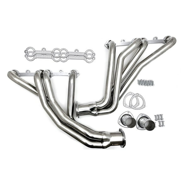FOR 1966-1991 Chevy GMC Truck Long Tube Headers 2WD/4WD C10 C20 K10 K20 - Ceramic Coated Performance Upgrade