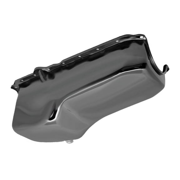 FOR 1986-2002 CHEVY SMALL BLOCK 305 327 350 STOCK CAPACITY OIL PAN BLACK CHROME