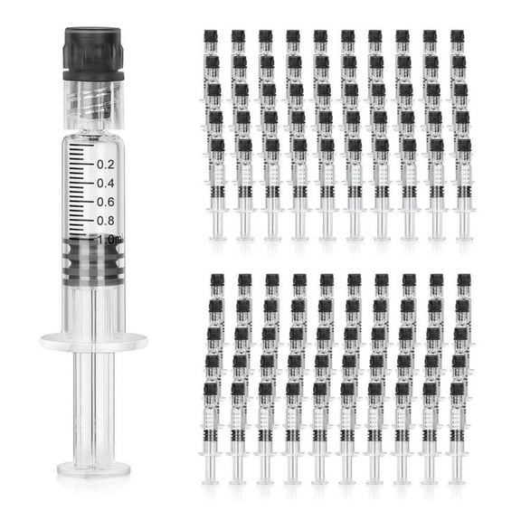 FOR 1Ml Glass Syringe 100Pcs Of Borosilicate Reusable Heat-Resistant Tube, Suitable For Laboratory,Liquid,Needle-Free