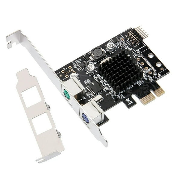 FOR 1PC PCIE To PS/2 Expansion Card PS2 Mouse Keyboard PCI-E Round Port Adapter Card Old Desktop Installation