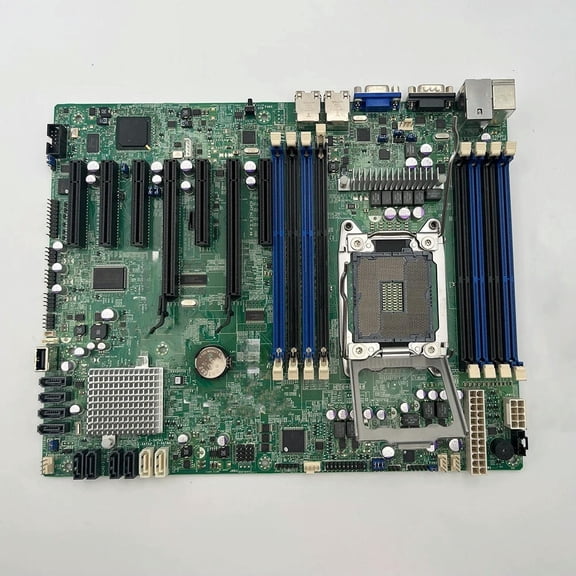 FOR 1PC X9SRL-F FOR 1PC LGA2011 E5-2600/1600 V1/V2 Family ECC DDR3 PCI-E 3.0 Dual Port GbE LAN SATA3 IPMI 2.0 Motherboard