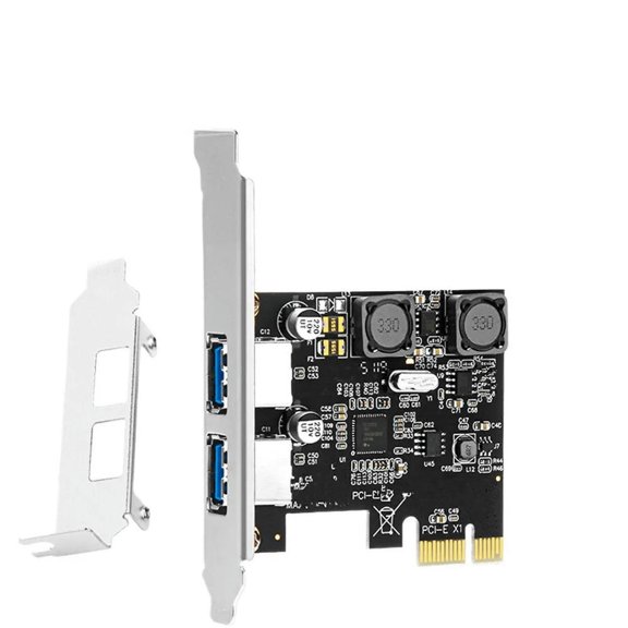 FOR 1PCPCIE Two-port USB 3.0 Adapter Card PCI-E To 2-port USB Expansion Card Independent Power Supply, Installation VIA