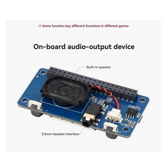 FOR 1PCS 1.3Inch LCD Display Screen Game Module With Button And Audio Buzzer Speaker FOR 1PCS Pi Zero 2W RP2040-Pizero B