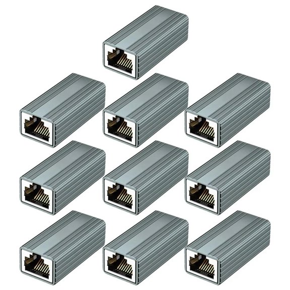 FOR 1PCS 10Gbps RJ45 Connector Female To Female Gigabit Network Ext FOR 1PCS Cat8 Cat7 Cat6 Cat5 Ethernet Cable Adapter