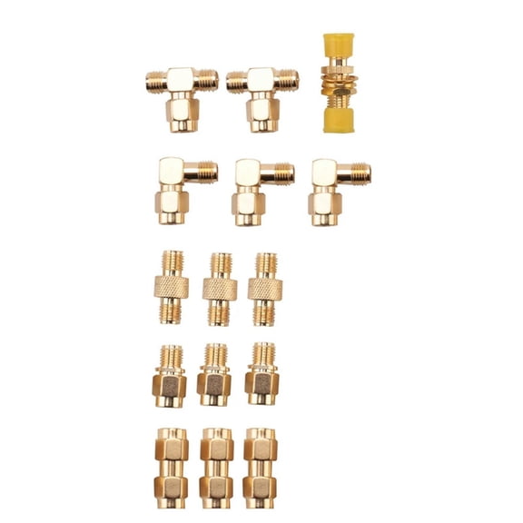 FOR 1PCS 15 Type RF Antenna Adapter Kit SMA Connector SMA Male Female Converter FOR 1PCS WiFi Antenna Extension Cable Goggles Antenna