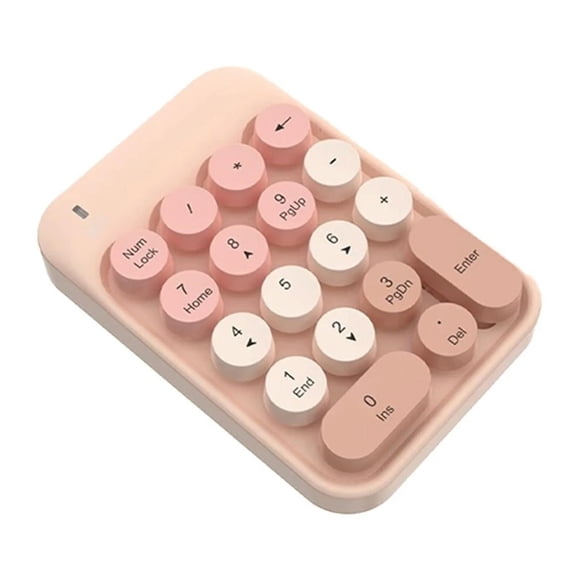 FOR 1PCS 2.4G Wireless Numeric Keypad Cute Mixed Color Financial Special 2.4G Numeric Keypad Silent USB Keypads FOR 1PCS Laptop/Notebook/PC C