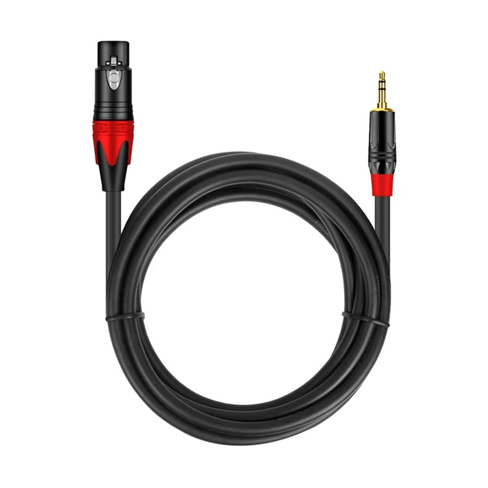 FOR 1PCS 3.5Mm To XLR (3-Pin) Microphone Audio Cable Female To Male Cable FOR 1PCS Audio Mixer Mic Guitar Speaker 6.5Ft