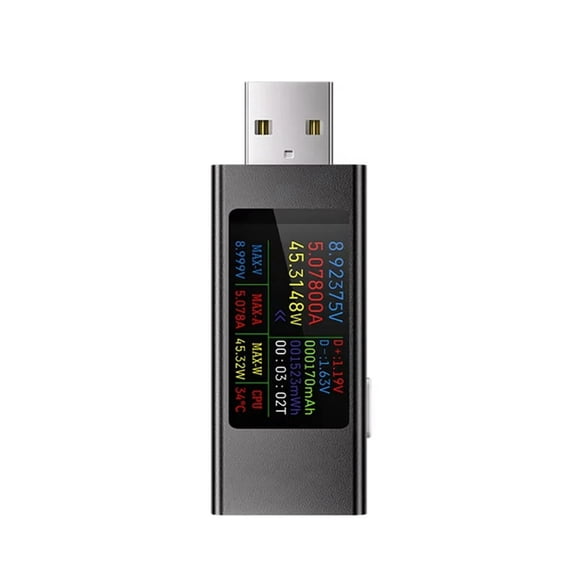 FOR 1PCS 6-In-1 Multi-Function DC Voltage Ammeter Power Meter Digital Display Curve Measurement USB Cell Phone Charging Tester