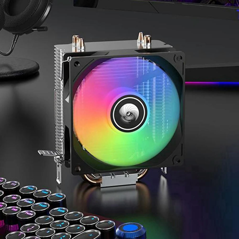 FOR 1PCS A200 Dual Heat Pipe Air Cooling Radiator Multi-PlatFOR 1PCSm Silent CPU Radiator CPU Cooler With 92Mm RGB Silent Fan