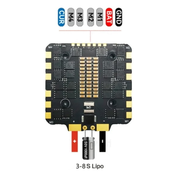 FOR 1PCS BLS-80A 4In1 ESC 3-6S FPV Brushless ESC 30.5X30.5Mm DSHOT300/600 FOR 1PCS RC FPV 13Inch 15Inch style Drones Parts