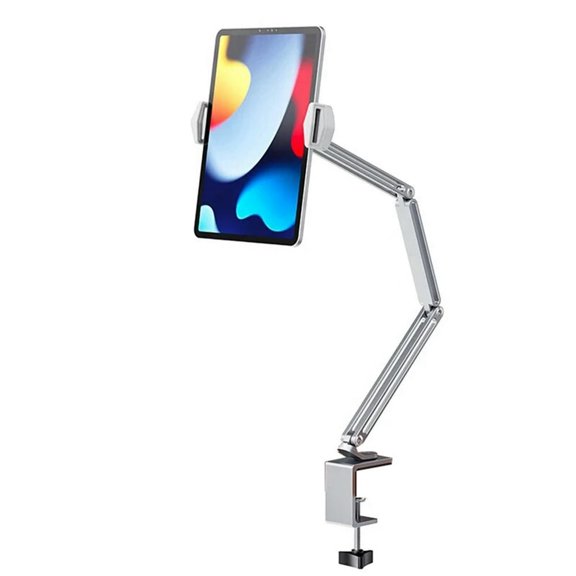 FOR 1PCS Desk Bed Tablet Stand Adjustable FOR 1PCS 4-12.9 Inches Mobile Phones Tablets Aluminum Arm Mount Support FOR 1PCS Tablet