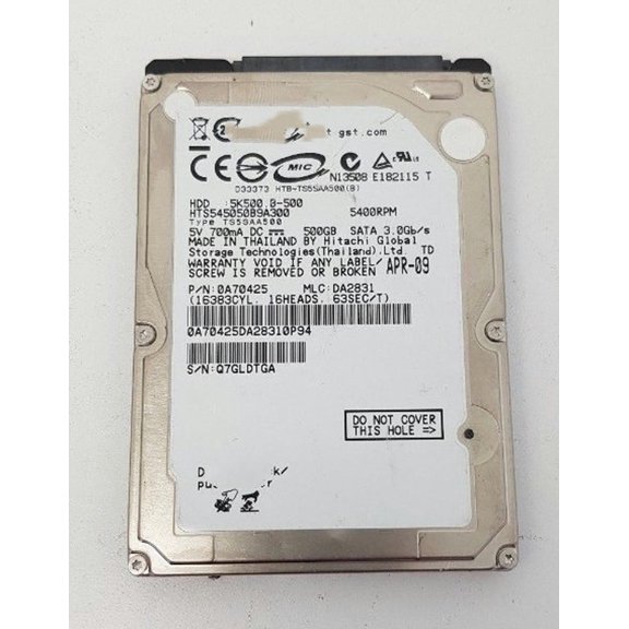 FOR 1PCS FOR 500G HTS545050B9A300 Laptop SATA Interface