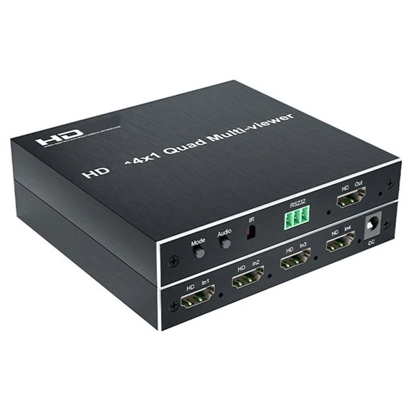 FOR 1PCS HD 1080P Switch 4 In 1 Out Video Distributor Splitter With Remote Control -Compatible Splitter FOR 1PCS PC US Plug